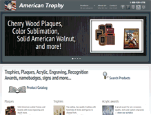 Tablet Screenshot of americantrophy.net